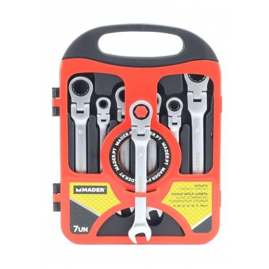 Chave Boca-Luneta Articulada, com Roquete, 7Un refª 61299 MADER Chave Boca-Luneta Articulada, com Roquete, 7Un refª 61299 MADER
