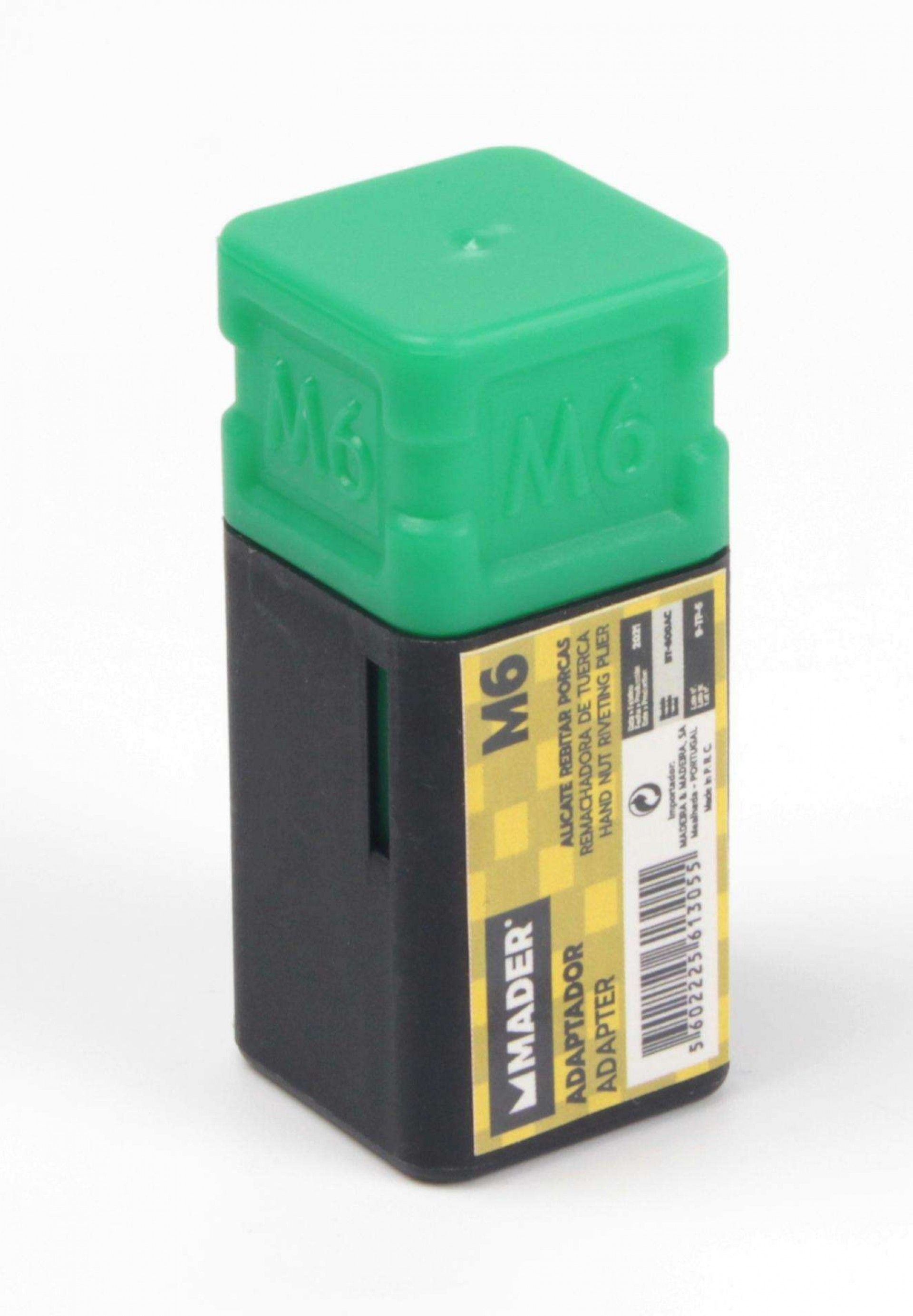 Adaptador » Alicate Rebitar Porcas, M6 refª 61305 MADER