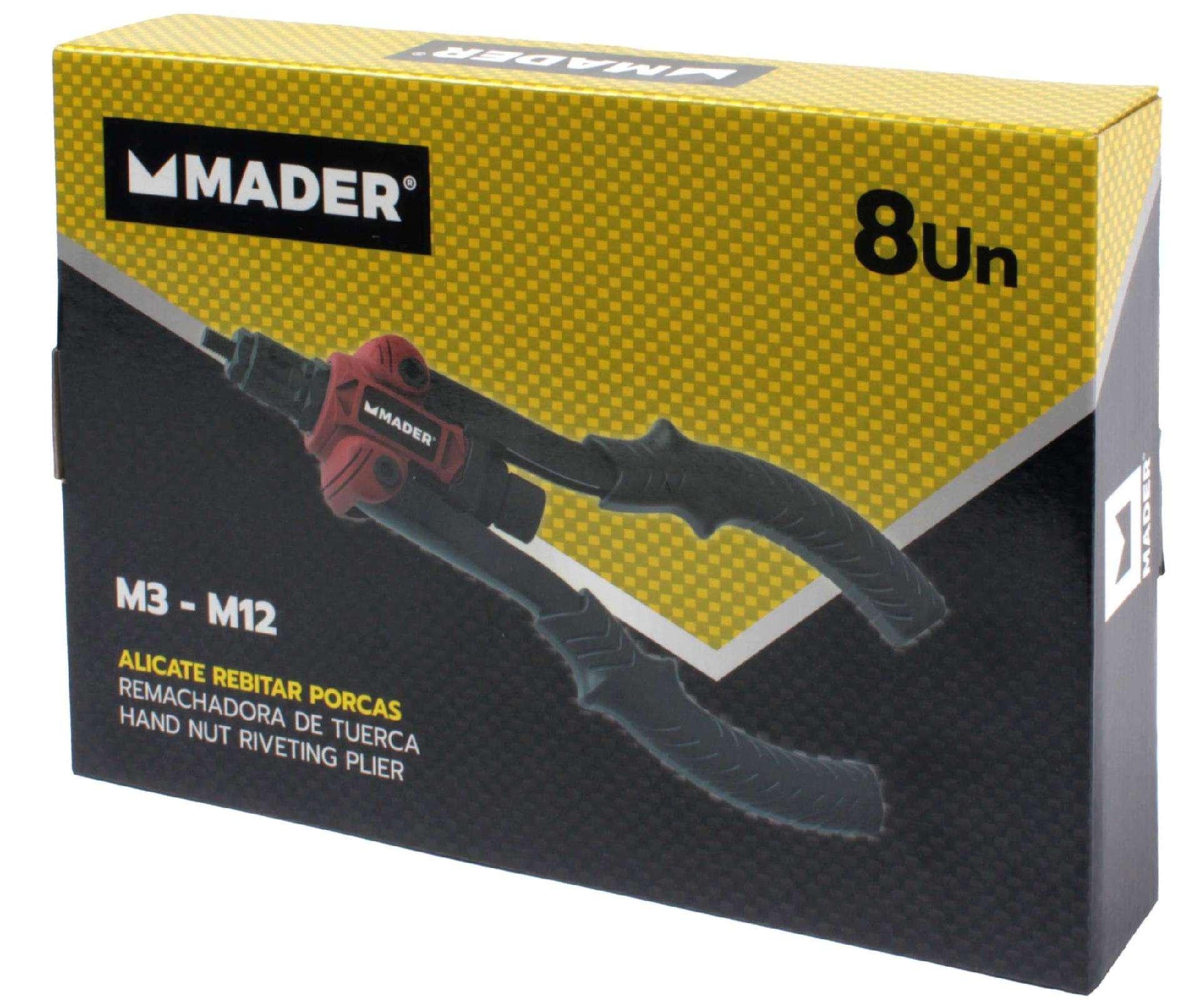 Alicate Rebitar Porcas, 200mm, 8Un refª 61293 MADER