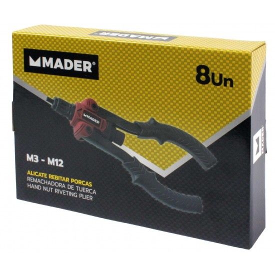 Alicate Rebitar Porcas, 200mm, 8Un ref 61293 MADER