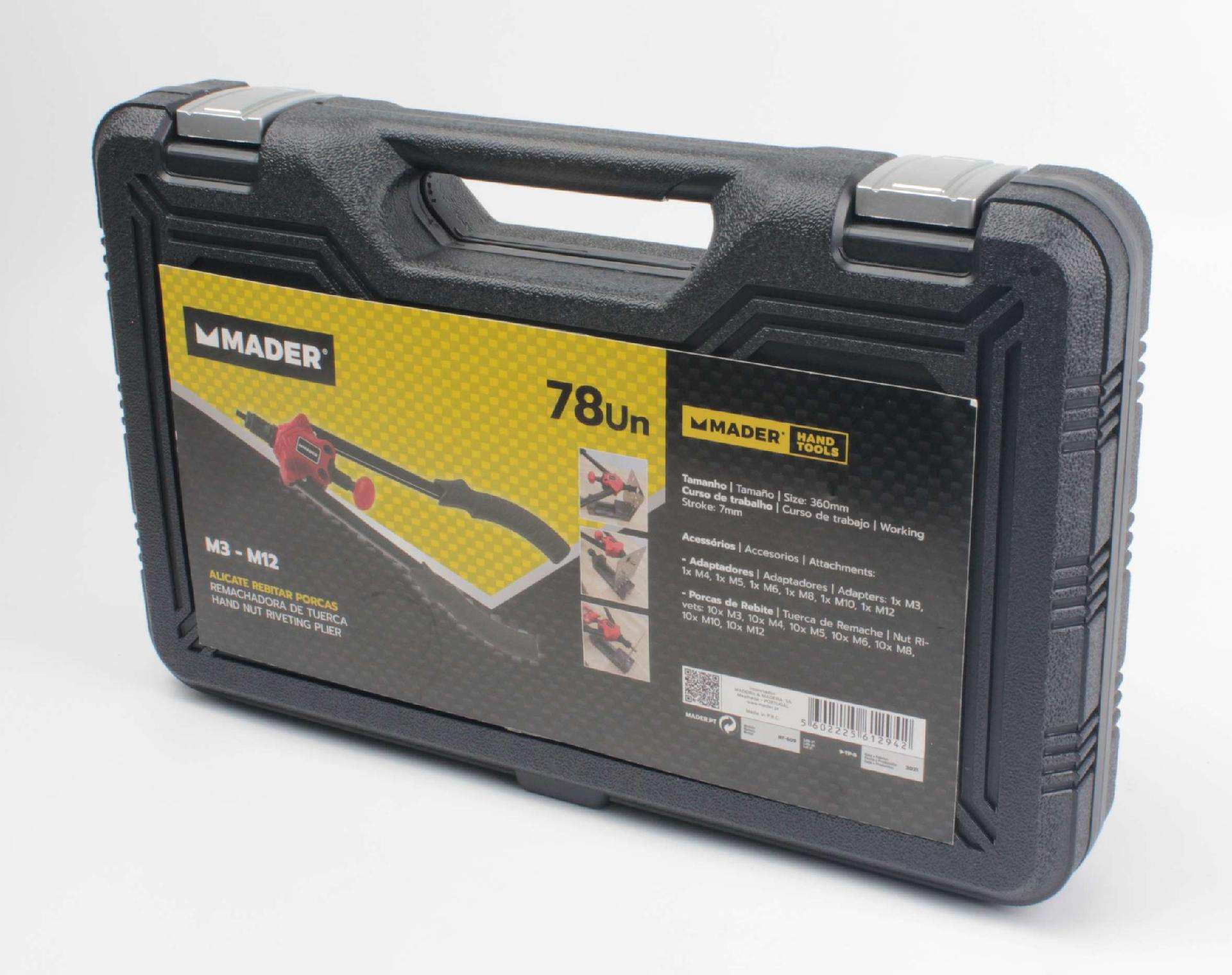 Alicate Rebitar Porcas, 360mm, 78Un refª 61294 MADER