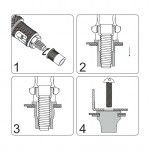 Alicate Rebitar Porcas, 360mm, 78Un ref 61294 MADER