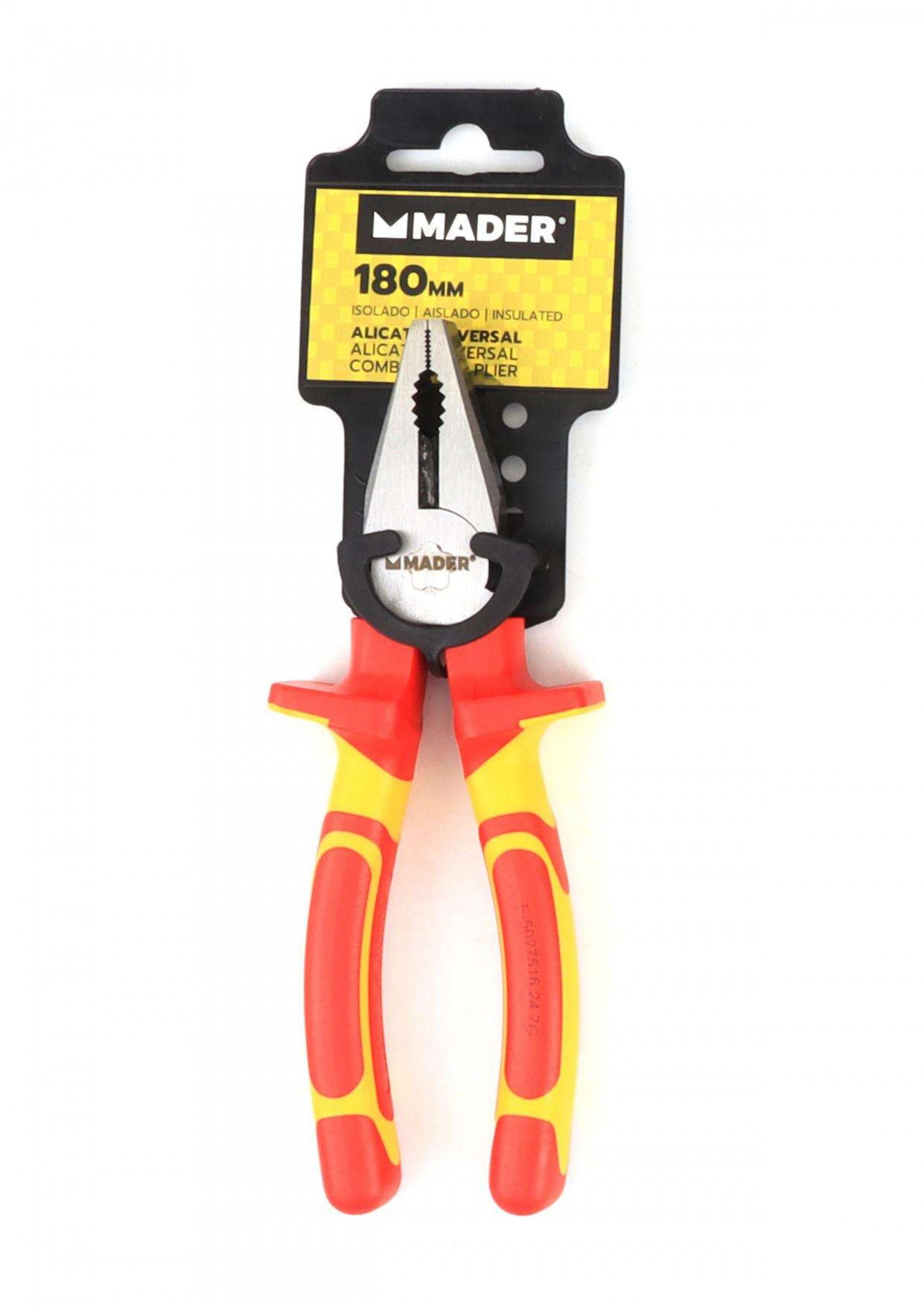 Alicate Universal, Isolado, 180mm refª 61264 MADER