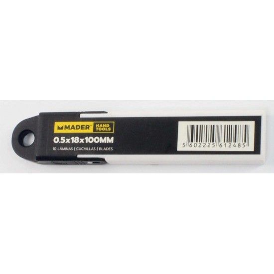 Lâmina para X-Ato, 0.5x18x110mm, 10Un refª 61248 MADER Lâmina para X-Ato, 0.5x18x110mm, 10Un refª 61248 MADER
