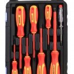 Chave de Parafusos, VDE, 8 un, Caixa Plástica ref. 61186 MADER Chave de Parafusos, VDE, 8 un, Caixa Plástica ref. 61186 MADER