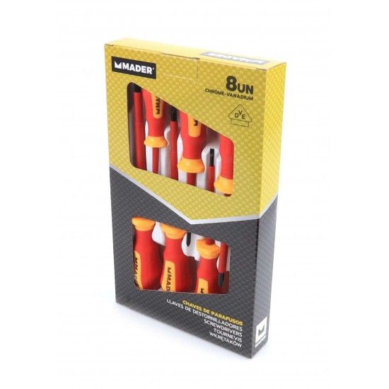 Chave de Parafusos, VDE, 8 un  ref 61185 MADER