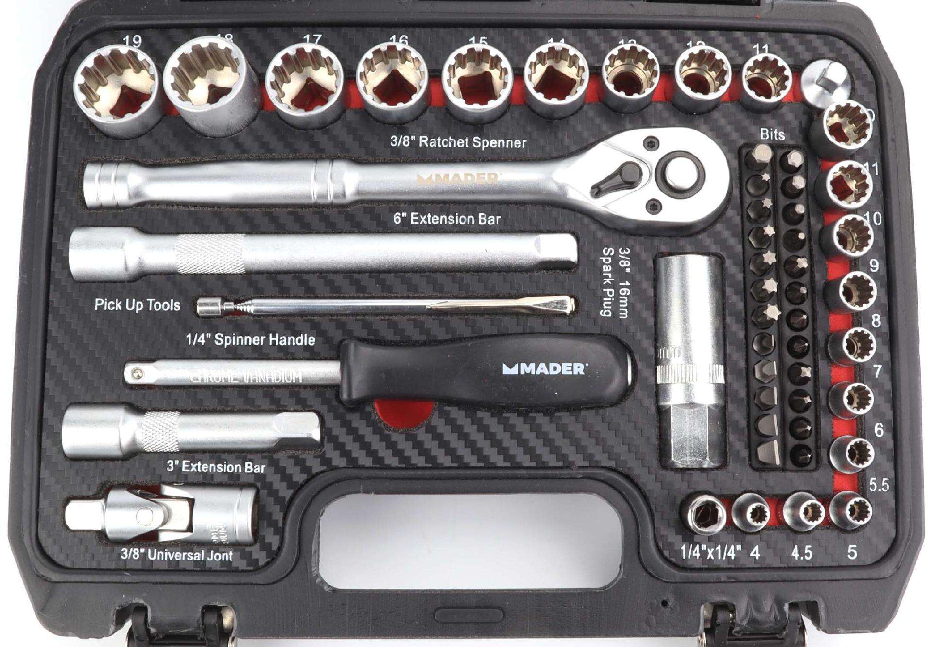 Chaves Caixa, CRV, 1/4-3/8, 52 un refª 61175 MADER