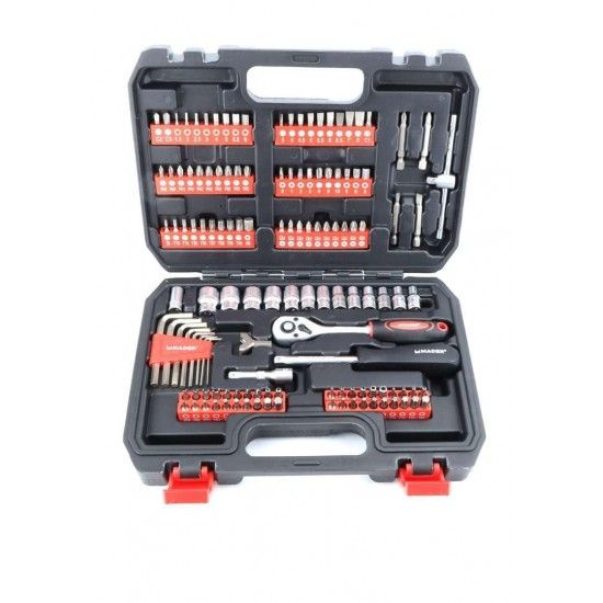 Chave de Caixa + Bits, 1/4, 131un, CRV ref 61176 MADER