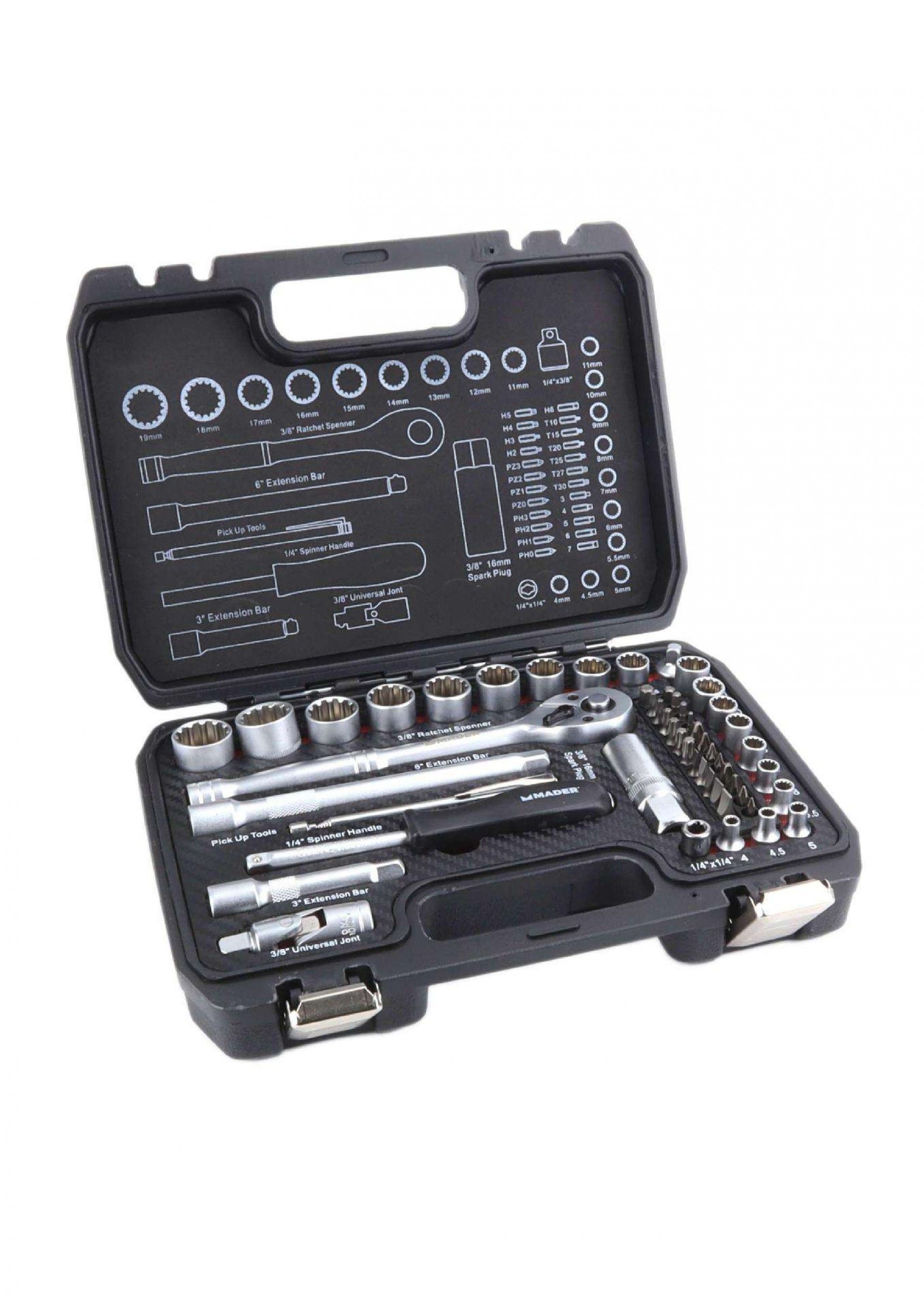 Chaves Caixa, CRV, 1/4-3/8, 52 un refª 61175 MADER