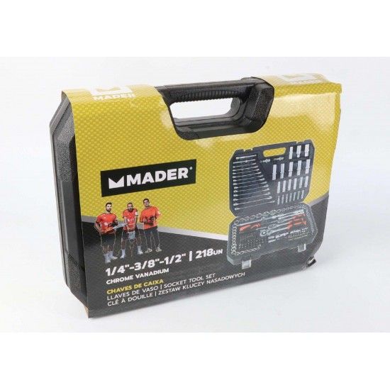 Chave de Caixa, CRV, 1/4-3/8-1/2, 218Un refª 61143 MADER Chave de Caixa, CRV, 1/4-3/8-1/2, 218Un refª 61143 MADER