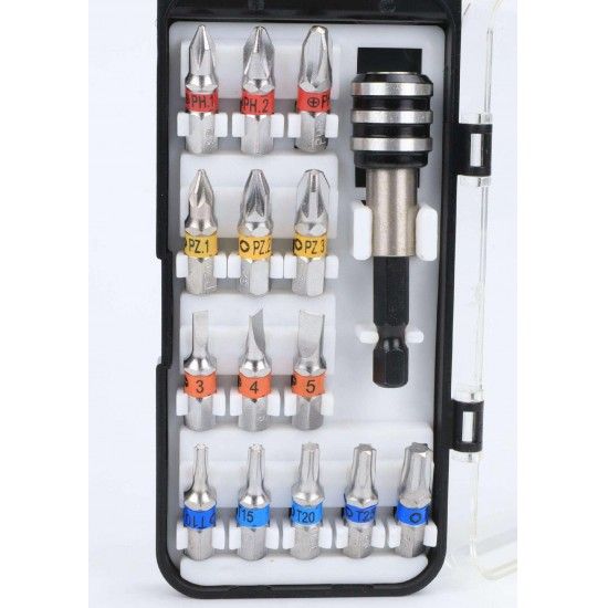 Bits com Adaptador, CRV, 15Un refª 61096 MADER Bits com Adaptador, CRV, 15Un refª 61096 MADER