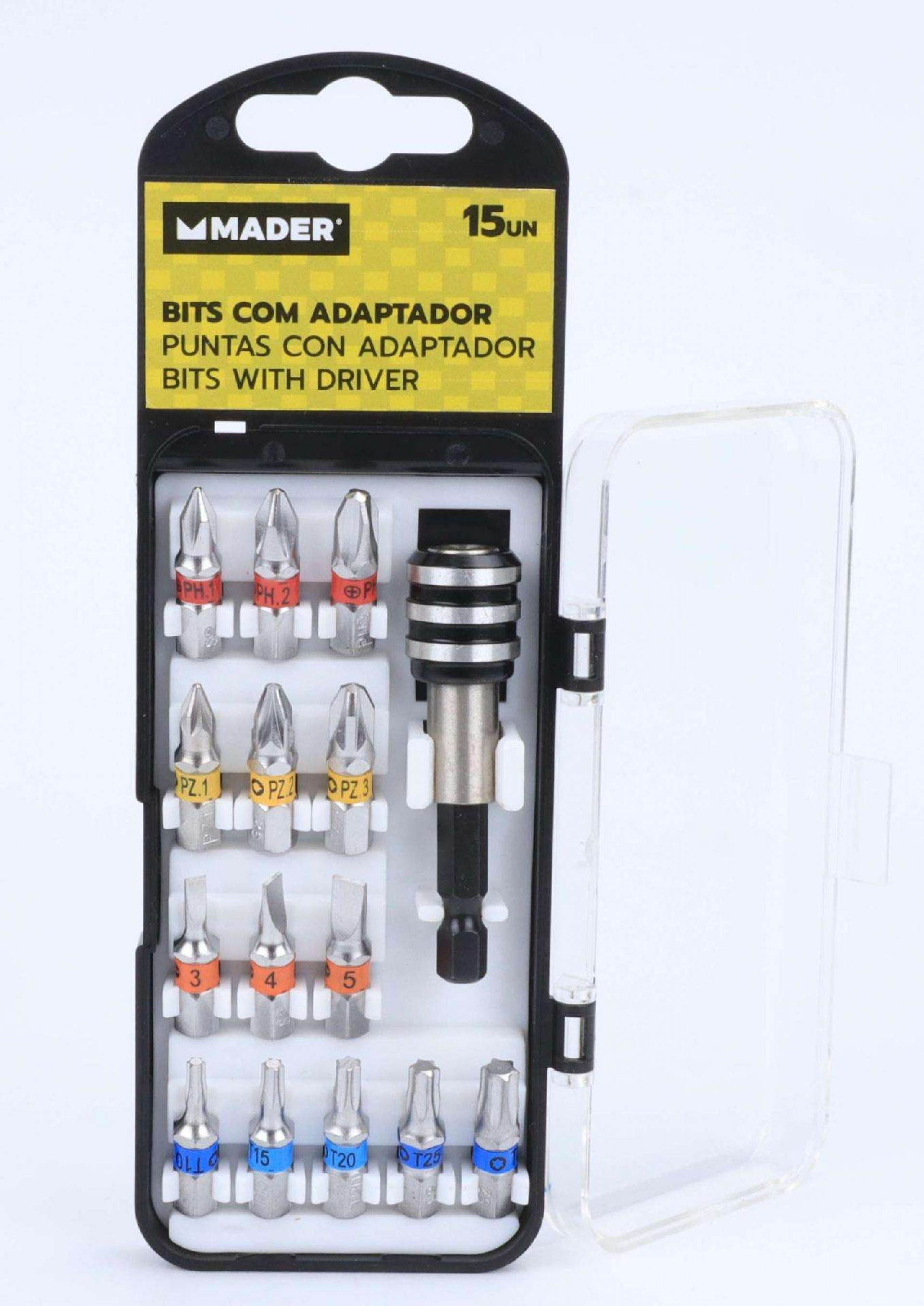 Bits com Adaptador, CRV, 15Un refª 61096 MADER