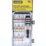 Bits com Adaptador, CRV, 15Un refª 61096 MADER Bits com Adaptador, CRV, 15Un refª 61096 MADER