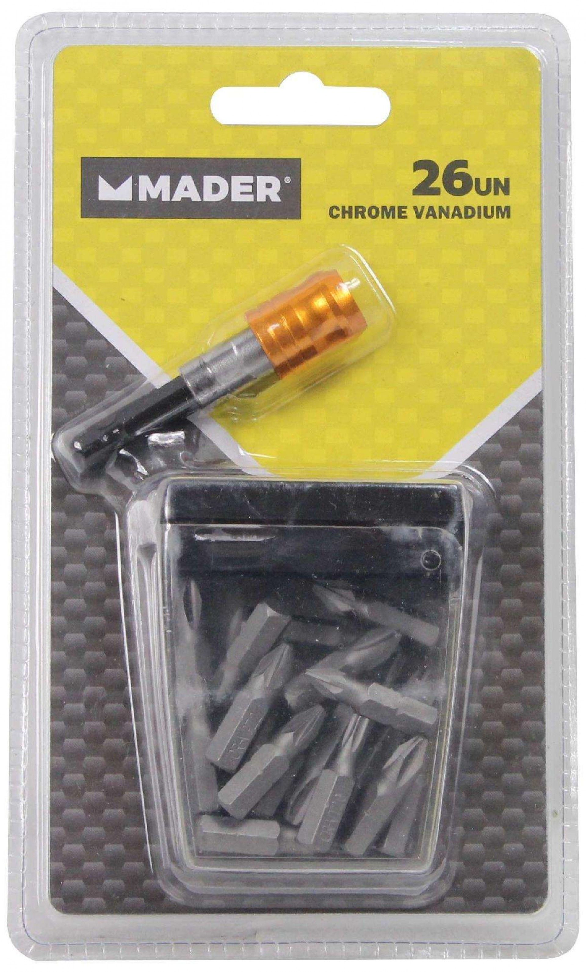 Bits com Adaptador Magnético, CRV, 26Un refª 61095 MADER