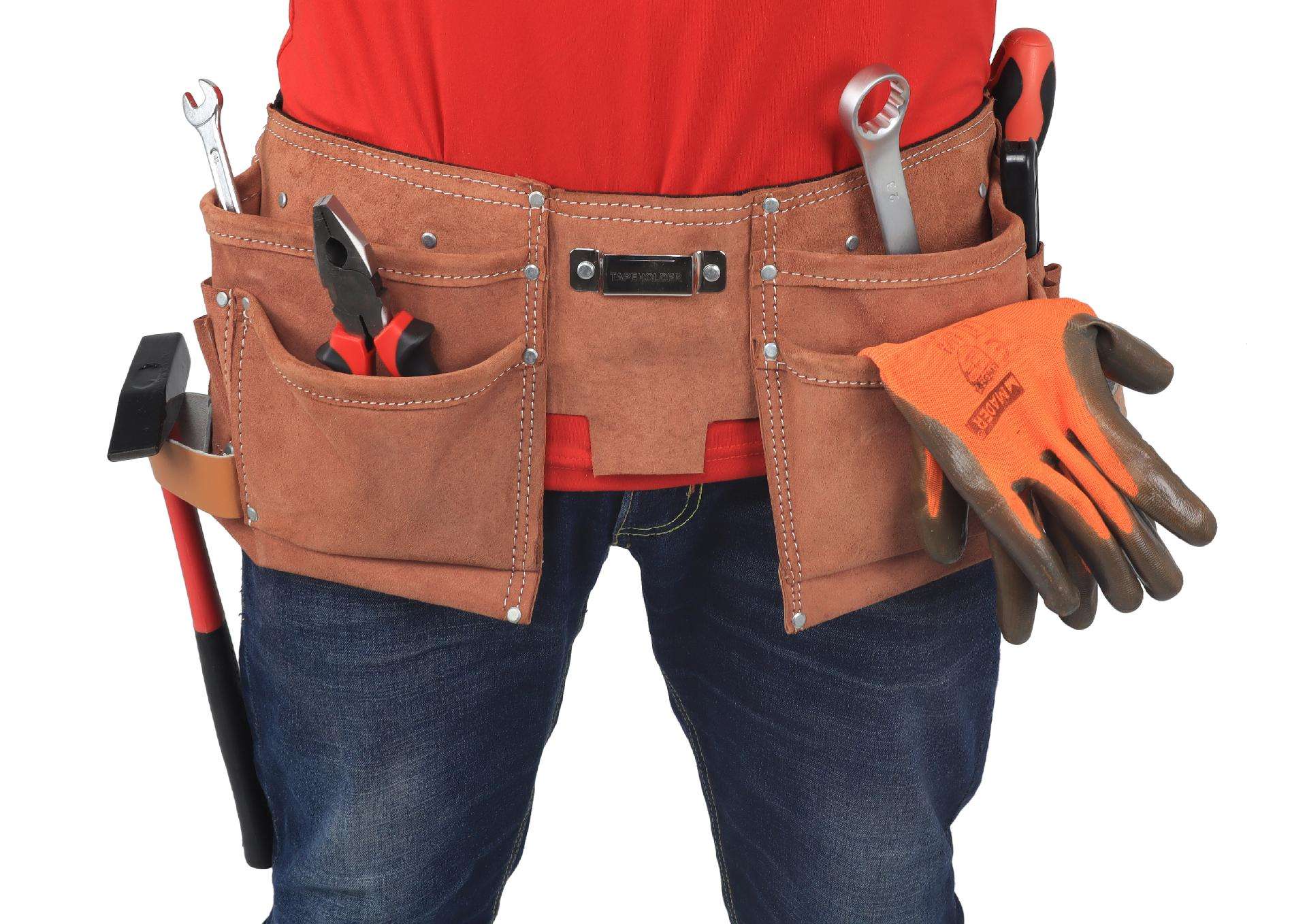 Cinto Duplo para Ferramenta, 11 Divisórias refª 61093 SAURIUM