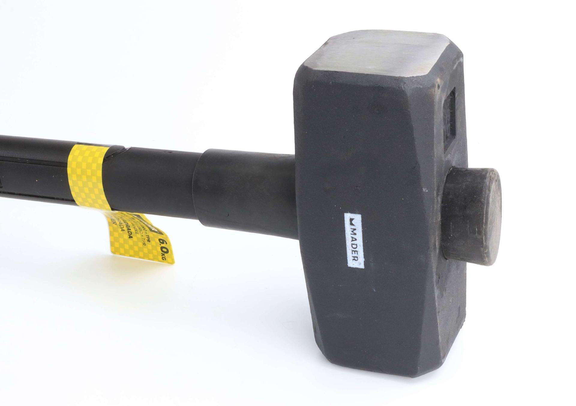 Marreta Quadrada, Cabo Fibra Vidro, 6Kg refª 61054 MADER