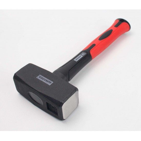 Marreta Quadrada, Cabo Fibra Vidro, 1,5Kg refª 61049 MADER Marreta Quadrada, Cabo Fibra Vidro, 1,5Kg refª 61049 MADER