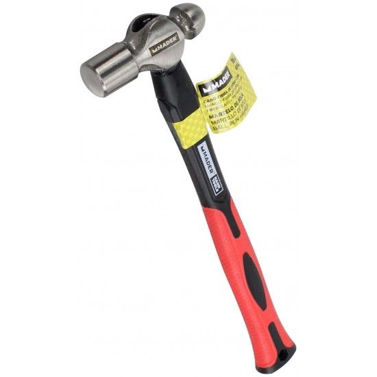 Martelo de Bola, Cabo Fibra Vidro, 454g ref� 61025 MADER