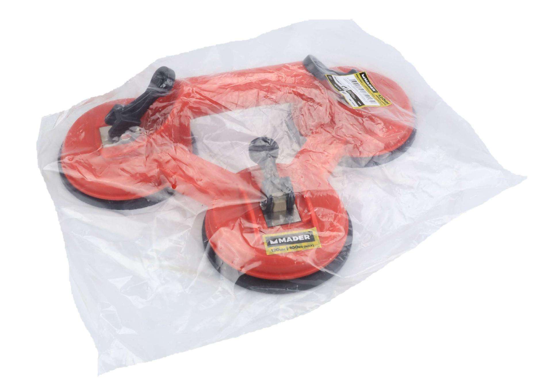 Ventosa Tripla, 120mm, 100Kg refª 61013 MADER
