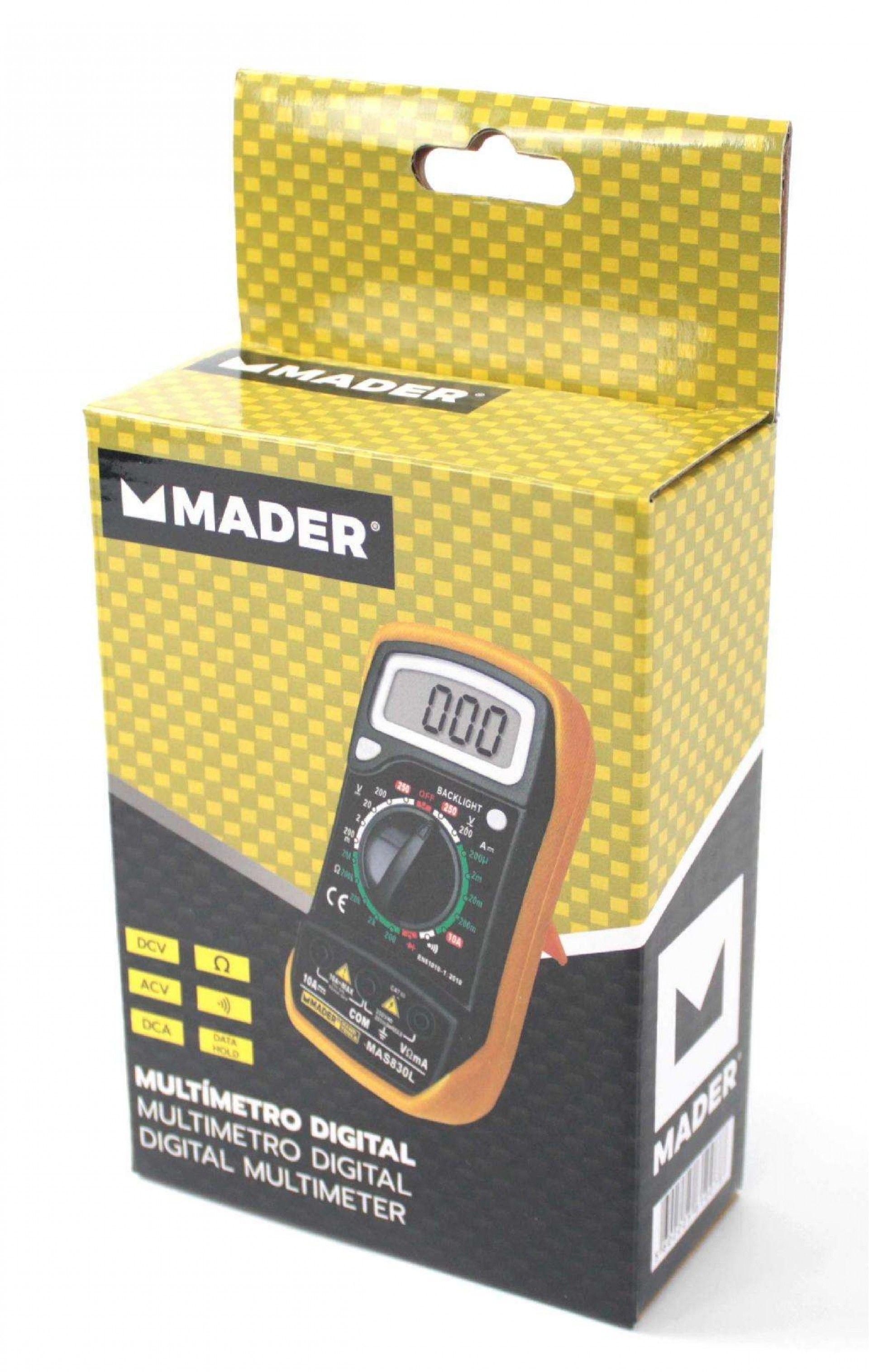 Multímetro Digital refª 61007 MADER
