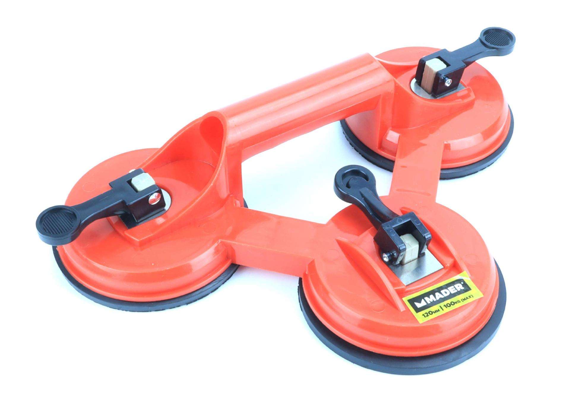 Ventosa Tripla, 120mm, 100Kg refª 61013 MADER