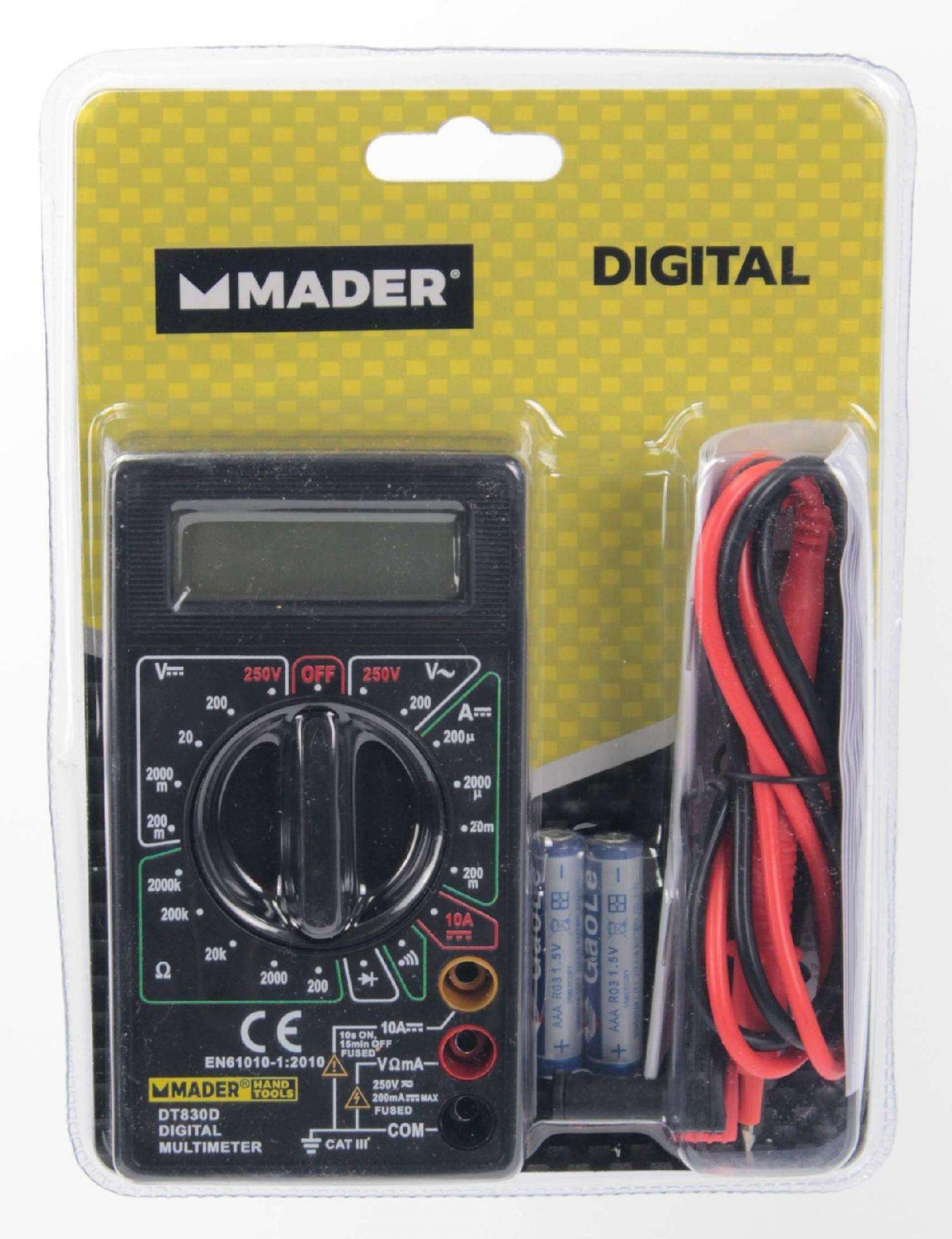 Multímetro Digital refª 61006 MADER