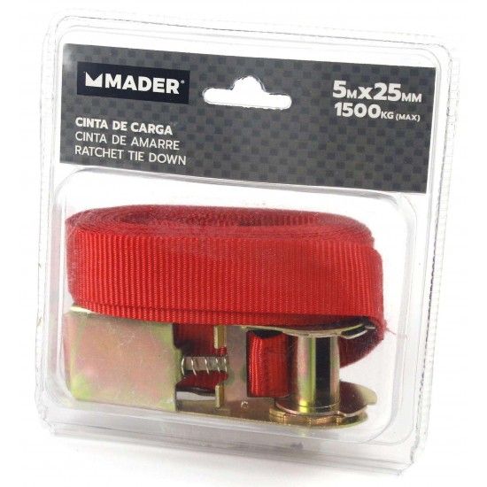 Cinta de Carga, 5mx25mm, 1500Kg refª 60704 MADER Cinta de Carga, 5mx25mm, 1500Kg refª 60704 MADER
