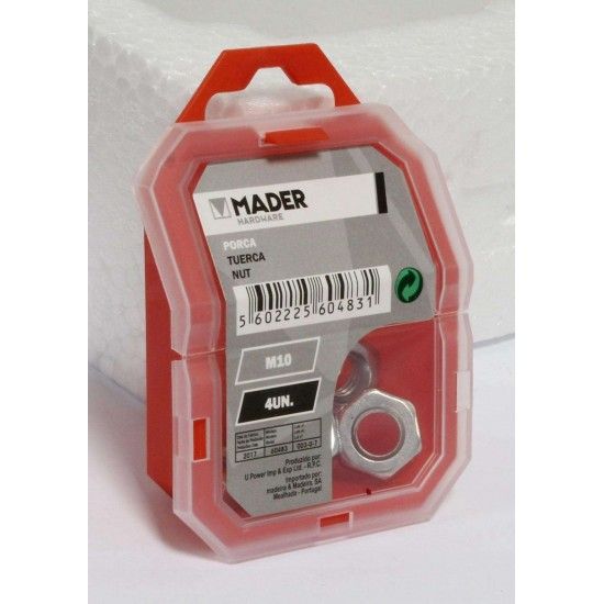 Porca M10, 4Un ref� 60483 MADER