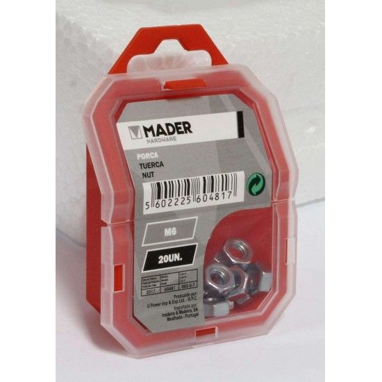 Porca M6, 20Un ref� 60481 MADER