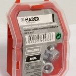 Parafuso Cabeça Sextavada com Porca - M8x12mm, 10Un refª 60433 MADER Parafuso Cabeça Sextavada com Porca - M8x12mm, 10Un refª 60433 MADER