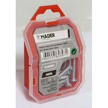 Parafuso Cabe�a Oval Auto-Perfurante, Metal, 5x30mm, 16Un ref� 60397 MADER