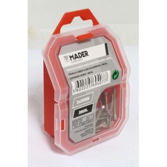 Parafuso Cabe�a Chata, Auto-Perfurante para Metal, 3x25, 26Un ref� 60407 MADER