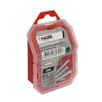 Parafuso Cabe�a Oval Auto-Perfurante, Metal, 4x38mm, 12Un ref� 60395 MADER