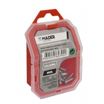 Parafuso Cabe�a Oval Auto-Perfurante, Metal, 3.5x12mm, 30Un ref� 60390 MADER