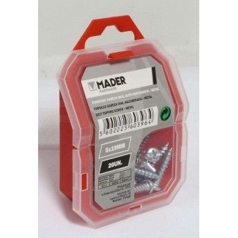Parafuso Cabe�a Oval Auto-Perfurante, Metal, 5x19mm, 20Un ref� 60396 MADER