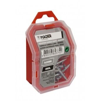 Parafuso Cabe�a Chata para Madeira, 4x25, 26Un ref� 60374 MADER