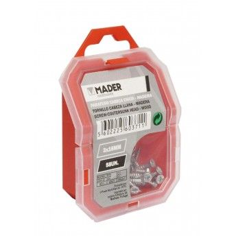 Parafuso Cabe�a Chata para Madeira, 3x16 - 58Un ref� 60371 MADER
