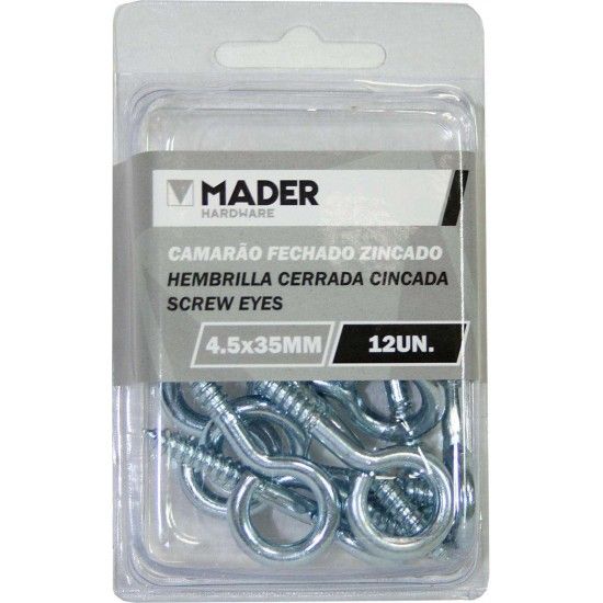 Camar�o Fechado Zincado, 3x16mm, 42Un ref� 60124 MADER