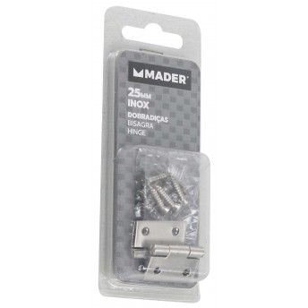 Dobradi�a, Inox, 25mm ref� 60257 MADER