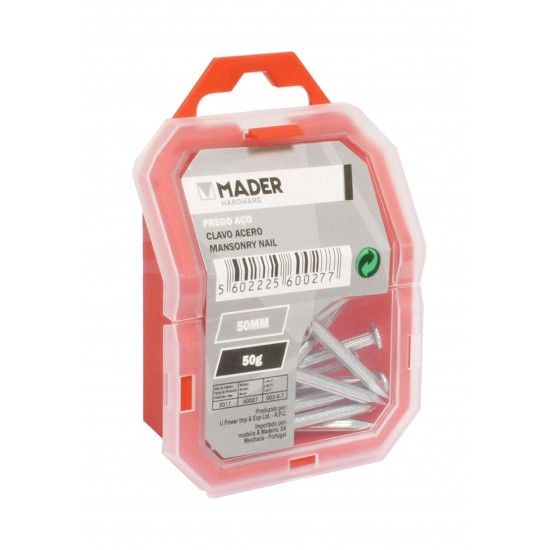 Prego A�o, 50mm, 50g ref� 60027 MADER