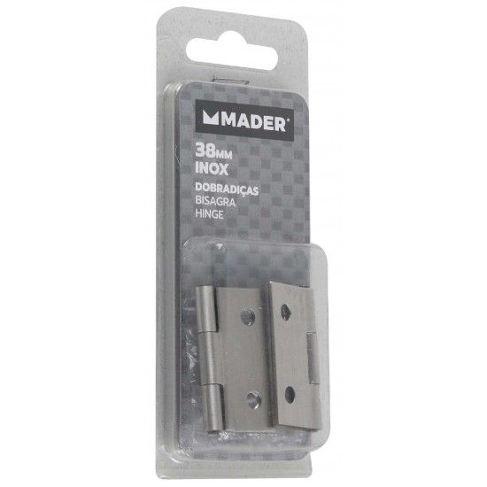 Dobradi�a, INOX, 38mm ref� 60258 MADER