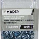 Parafuso Cabe�a Escariada para Madeira, 4x30mm, 50Un ref� 60075 MADER