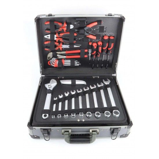 Mala de Ferramentas, 1/4" - 1/2", CRV, 123Un ref 59603 MADER