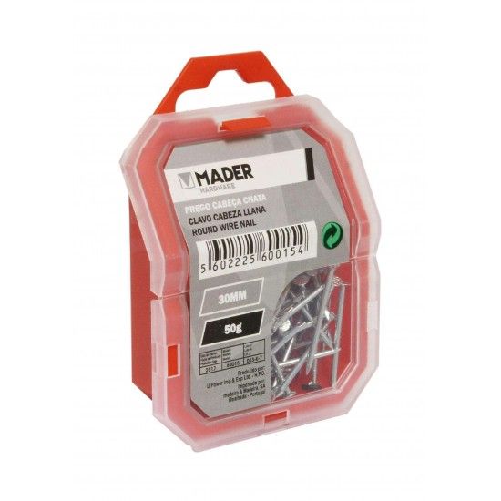 Prego Cabe�a Chata, 30mm, 50g ref� 60015 MADER