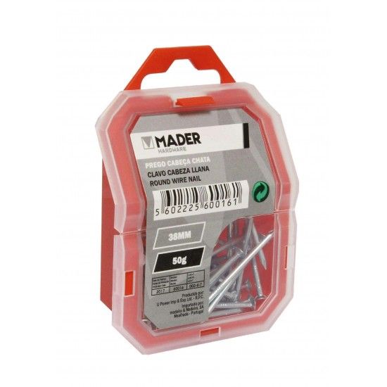 Prego Cabe�a Chata, 38mm, 50g ref� 60016 MADER