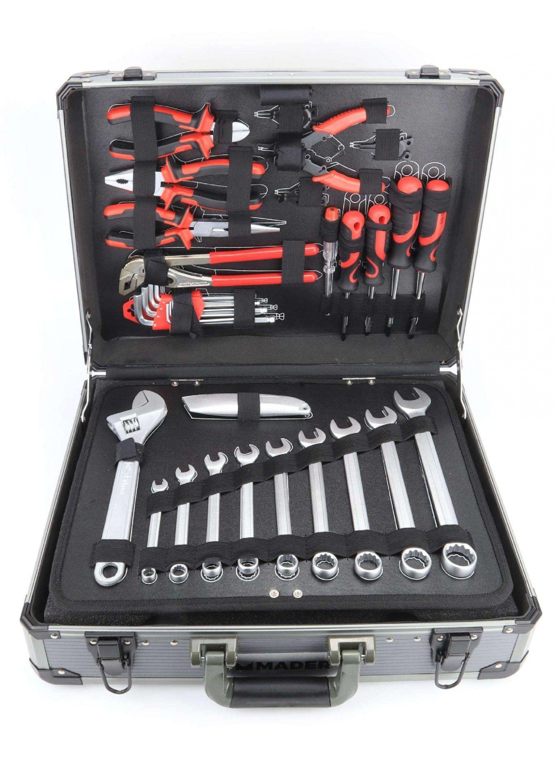 Mala de Ferramentas, 1/4" - 1/2", CRV, 123Un refª 59603 MADER