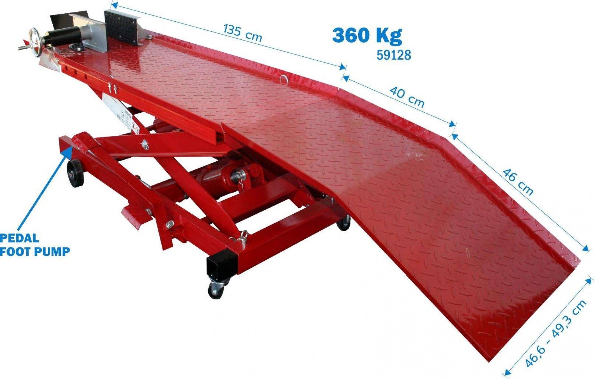 Elevador Hidráulico para Motos 360kg refª 59128 MADER