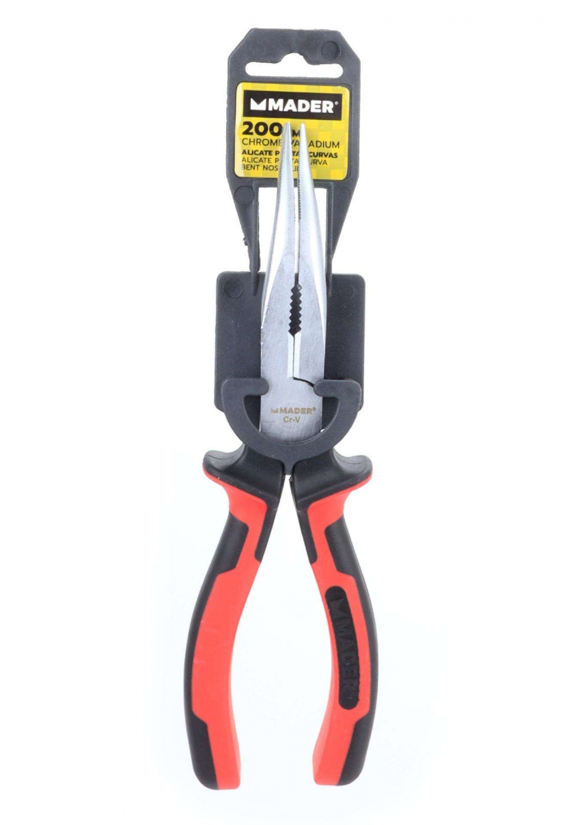 Alicate de Pontas Curvas, CRV, 200mm refª 57732 MADER