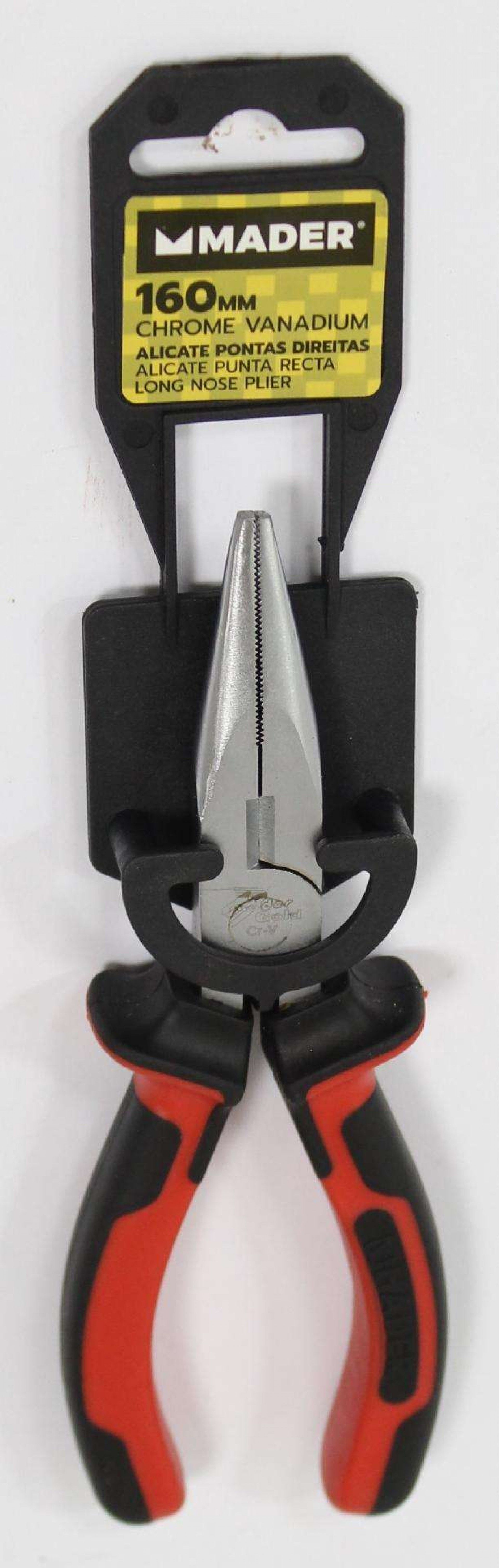 Alicate de Pontas Direita, CRV, 160mm refª 57728 MADER