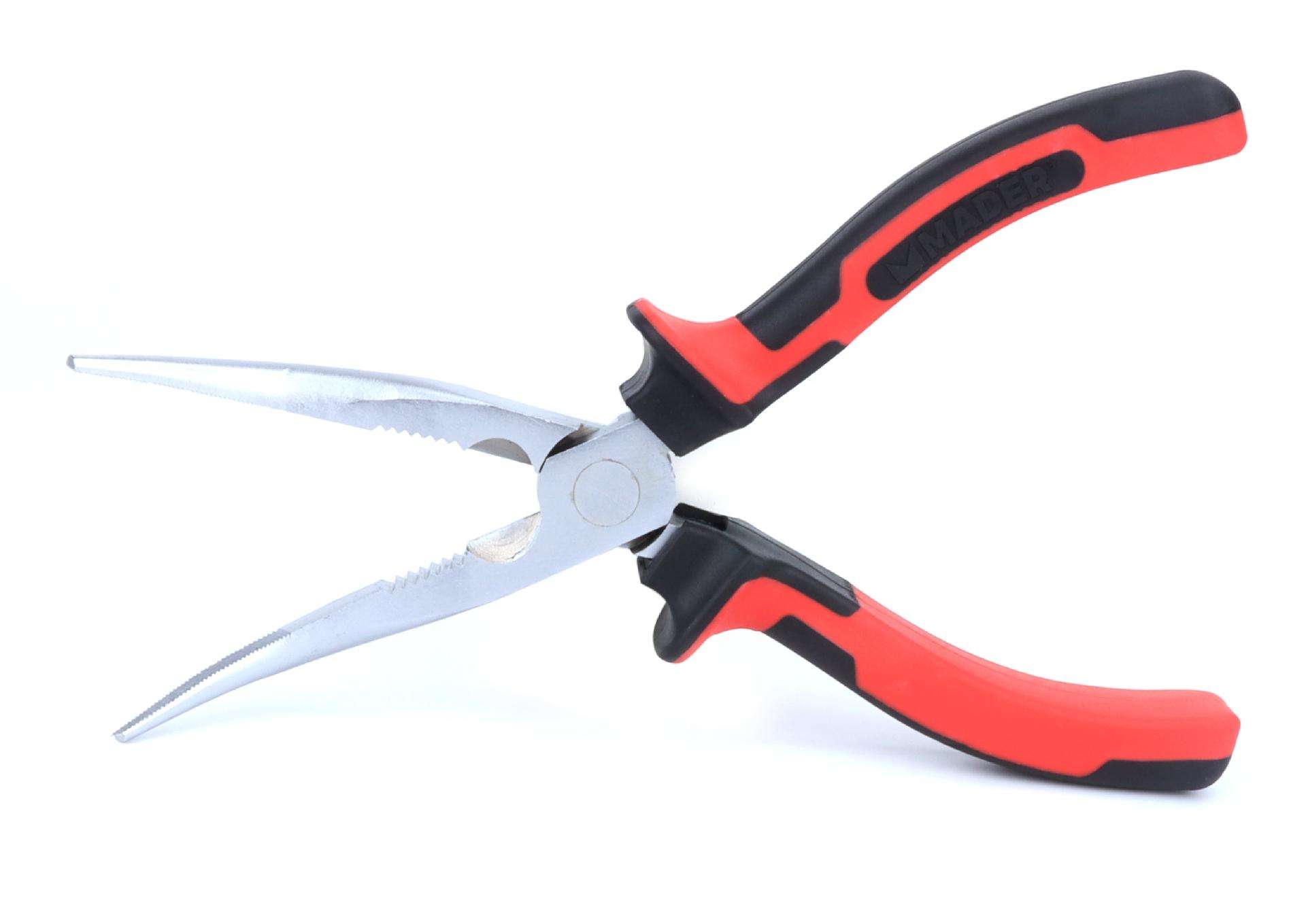 Alicate de Pontas Curvas, CRV, 200mm refª 57732 MADER